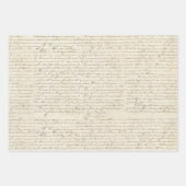 Elegant  Frans handgeschreven Letter-script Inpakpapier Vel (Voorkant)