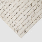 Elegant  Frans handgeschreven Letter-script Tissuepapier (Detail)