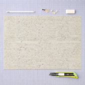 Elegant Frans handgeschreven Letter-script Tissuepapier (Craft)