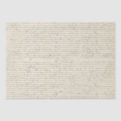 Elegant Frans handgeschreven Letter-script Tissuepapier (Voorkant)