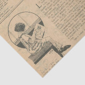 Elegant Frans krantenpapier Tissuepapier (Detail)