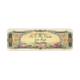Elegant Frans Land Return Address Etiket