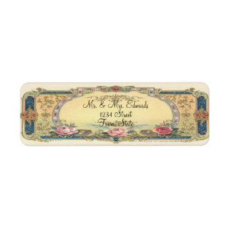 Elegant Frans Land Return Address Etiket