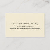 Elegant Frans land Visitekaartje (Achterkant)