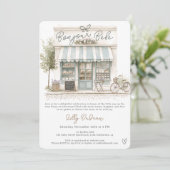 Elegant Frans Parijse Bonjour Bébé Baby shower Kaart (Staand voorkant)