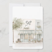 Elegant Frans Parijse Bonjour Bébé Baby shower Kaart (Achterkant)