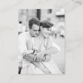 Elegant Frans Rococo Bloemen Lijst Informatiekaartje (Achterkant)