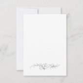 Elegant Frans Rococo Bloemen Lijst RSVP Kaartje (Achterkant)