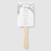 Elegant Frans rococo bloemprogramma Handwaaier (Voorkant)