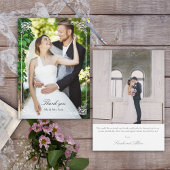 Elegant Frans Rococo Lijst Foto Bedankkaart