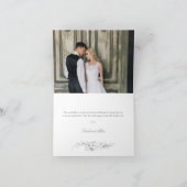 Elegant Frans Rococo Lijst Foto Bedankkaart (Binnen)