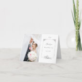 Elegant Frans Rococo Lijst Foto Bedankkaart (Voorkant)