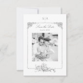 Elegant Frans Rococo Lijst Foto Save The Date (Voorkant)