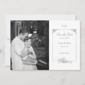 Elegant Frans Rococo Lijst Foto Save The Date (Voorkant)