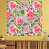 Elegant Frans Roos voor tuinbouw Canvas Afdruk (Insitu (Woonkamer))