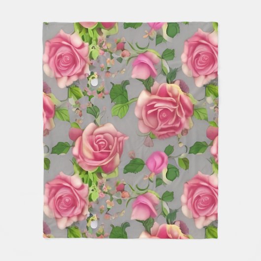 Elegant Frans Roos voor tuinbouw Fleece Deken (Voorkant)