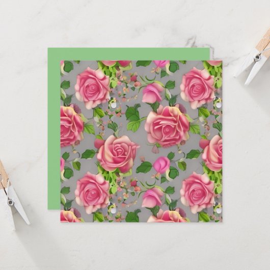 Elegant Frans Roos voor tuinbouw Kaart (Voorkant / Achterkant in situ)