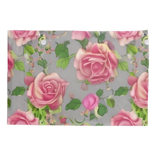 Elegant Frans Roos voor tuinbouw Kussensloop (Achterkant-Links)