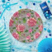 Elegant Frans Roos voor tuinbouw Papieren Bordje (Feest)