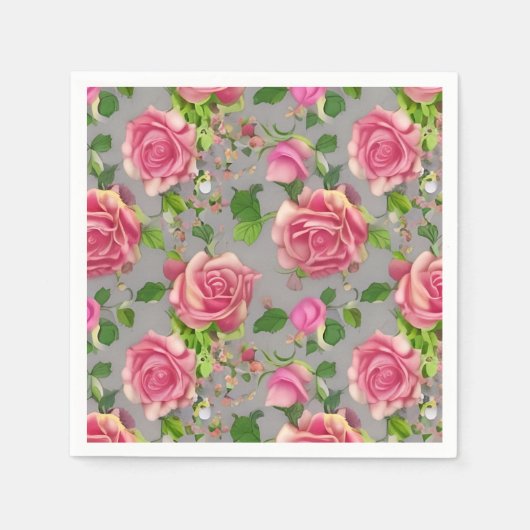 Elegant Frans Roos voor tuinbouw Servet (Voorkant)