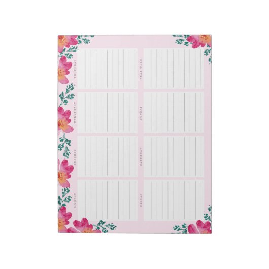 Elegant Frans roze bedrijf op maat gesneden rendy Notitieblok (Linkerzijde)