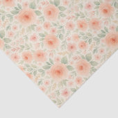 Elegant Frans Shabby Chic Floral Art Pattern Tissuepapier (Detail)