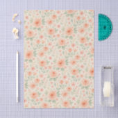 Elegant Frans Shabby Chic Floral Art Pattern Tissuepapier (Craft)