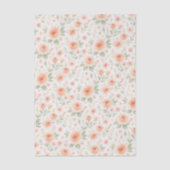 Elegant Frans Shabby Chic Floral Art Pattern Tissuepapier (Voorkant)