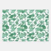 Elegant  Frans Toile Deer Fox in Bossen Wra Inpakpapier Vel (Voorkant)