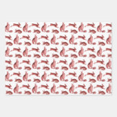 Elegant Frans Toile Fox Hare County Inpakpapier Vel (Voorkant 2)