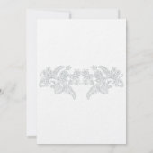 Elegant Frans Tropisch Bloemen Baby shower Kaart (Achterkant)