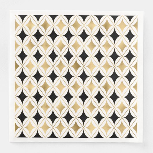 Elegant Frans Zwart Goud Classic Glam Servet (Voorkant)