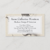 Elegant-Franse klassieke facetten binnenhuisdecora Visitekaartje (Voorkant)