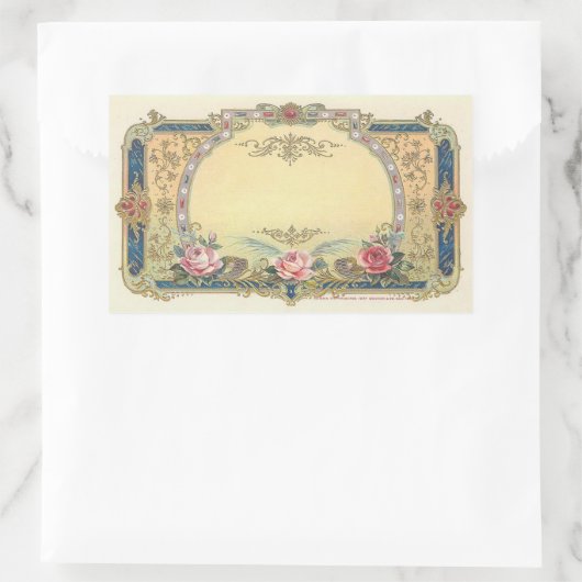  Elegant-Franse landkiezers Rechthoekige Sticker (Tas)