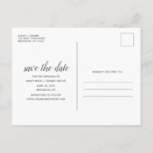 Elegant Free Drinken Wedding Photo Save the Date Aankondigingskaart (Achterkant)