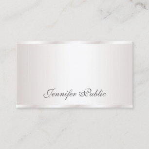 Elegant Freehand Script Modern Glam Plain Luxury Visitekaartje