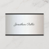 Elegant Freehand Script Modern Stijlvolle Luxe Visitekaartje (Voorkant)