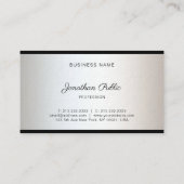 Elegant Freehand Script Modern Stijlvolle Luxe Visitekaartje (Achterkant)