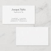 Elegant Freehand Script Simple Trendy Plain Modern Visitekaartje (Voorkant / Achterkant)
