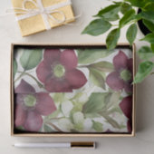 Elegant Freesia Bloemen Paarse Waterverf Tissuepapier (Geschenk)