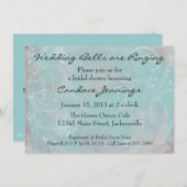 Elegant French Blue Toile Custom Invitation Kaart (Voorkant / Achterkant)