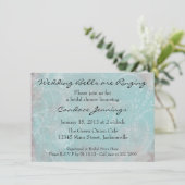Elegant French Blue Toile Custom Invitation Kaart (Staand voorkant)