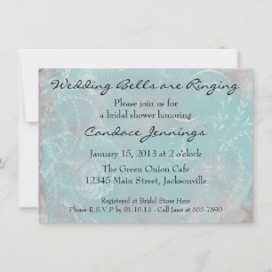 Elegant French Blue Toile Custom Invitation Kaart