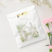 Elegant French Chateau Pastel Bridal Garden  Bedankzakje (Gezegeld)