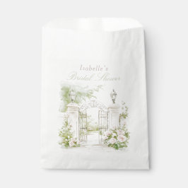 Elegant French Chateau Pastel Bridal Garden  Bedankzakje