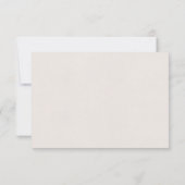 Elegant French Chateau Wedding Response Card RSVP Kaartje (Achterkant)