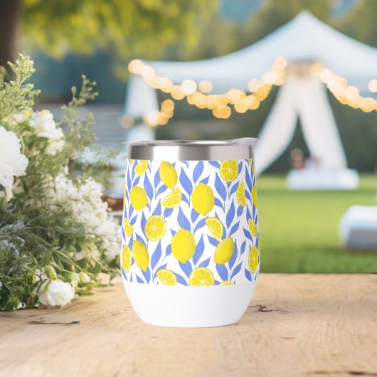 Elegant French Country Lemon Blue Botanical (Huwelijk)