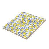 Elegant French Country Lemon Botanical Tegeltje (Zijkant)