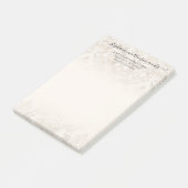 Elegant French Damask Ivory Professional Business Post-it® Notes (Schuin)