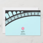 Elegant French Flair Party Invitation Kaart (Achterkant)